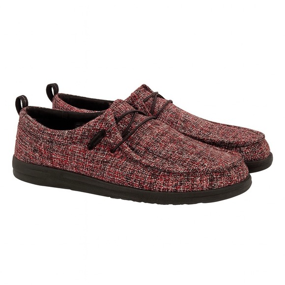Hey Dude Wally Funk Red Flame Loafer  Men Size 15 - Picture 1 of 6